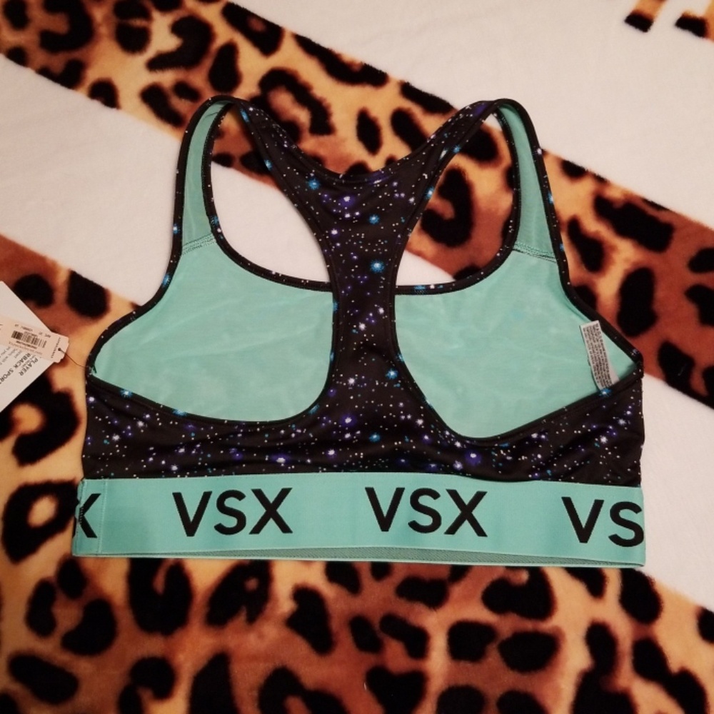 NWT VS SPORT "The Player" Racerback Sports Bra- L - Picture 2 of 4